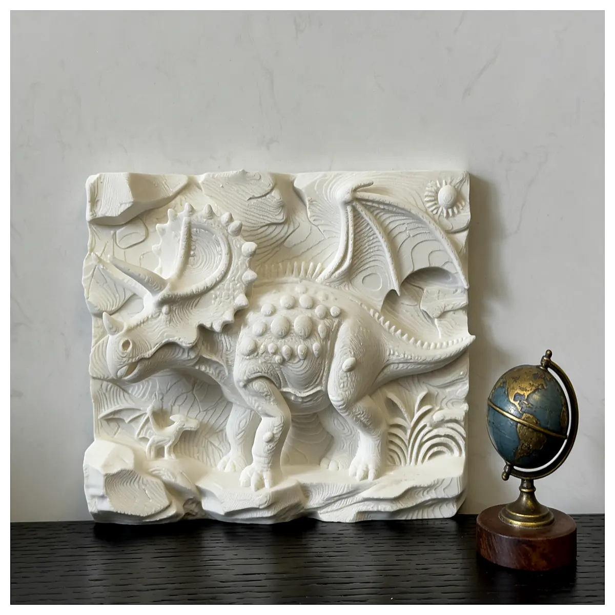 triceratops dinosaur relief for kids educational stem learning science toys