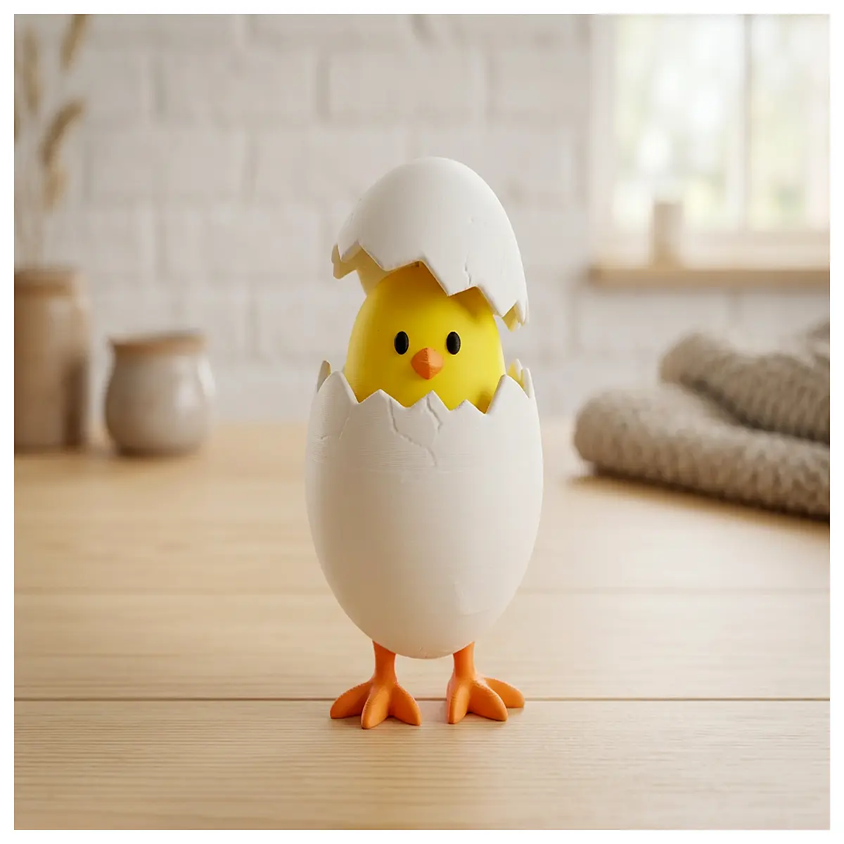 cute plastic chick egg ornaments for spring table centerpiece easter home decor party supplies