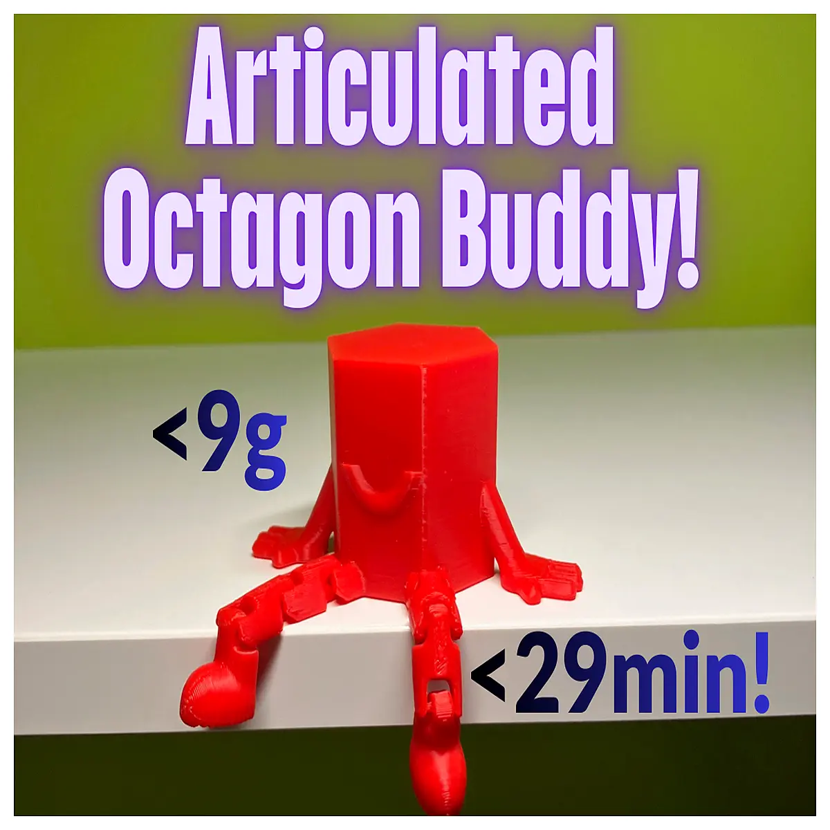 articulated geometric friends octagon toy movable joints puzzle kids