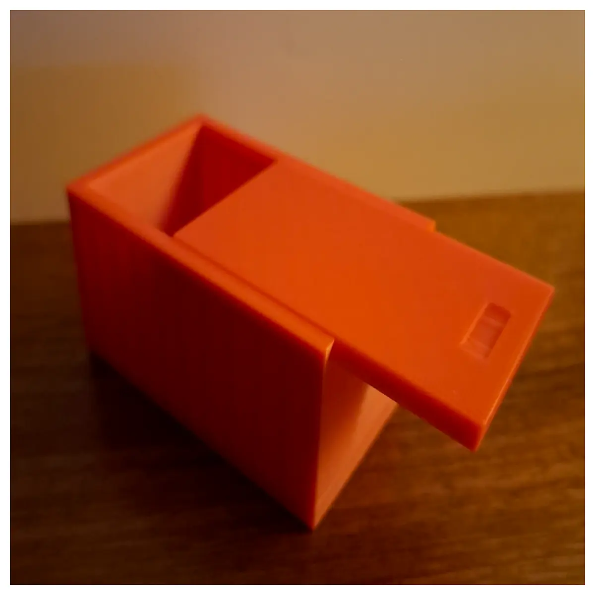 sliding lid storage box for jewelry cosmetics office supplies desktop organizer with cover