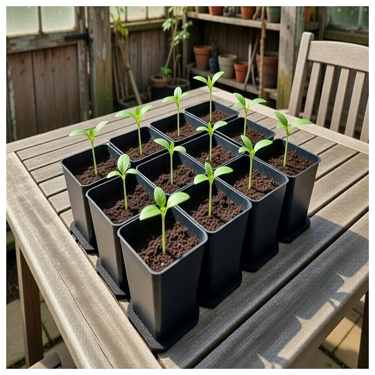 seed starting trays with 6 and 12 cell inserts for indoor gardening propagation