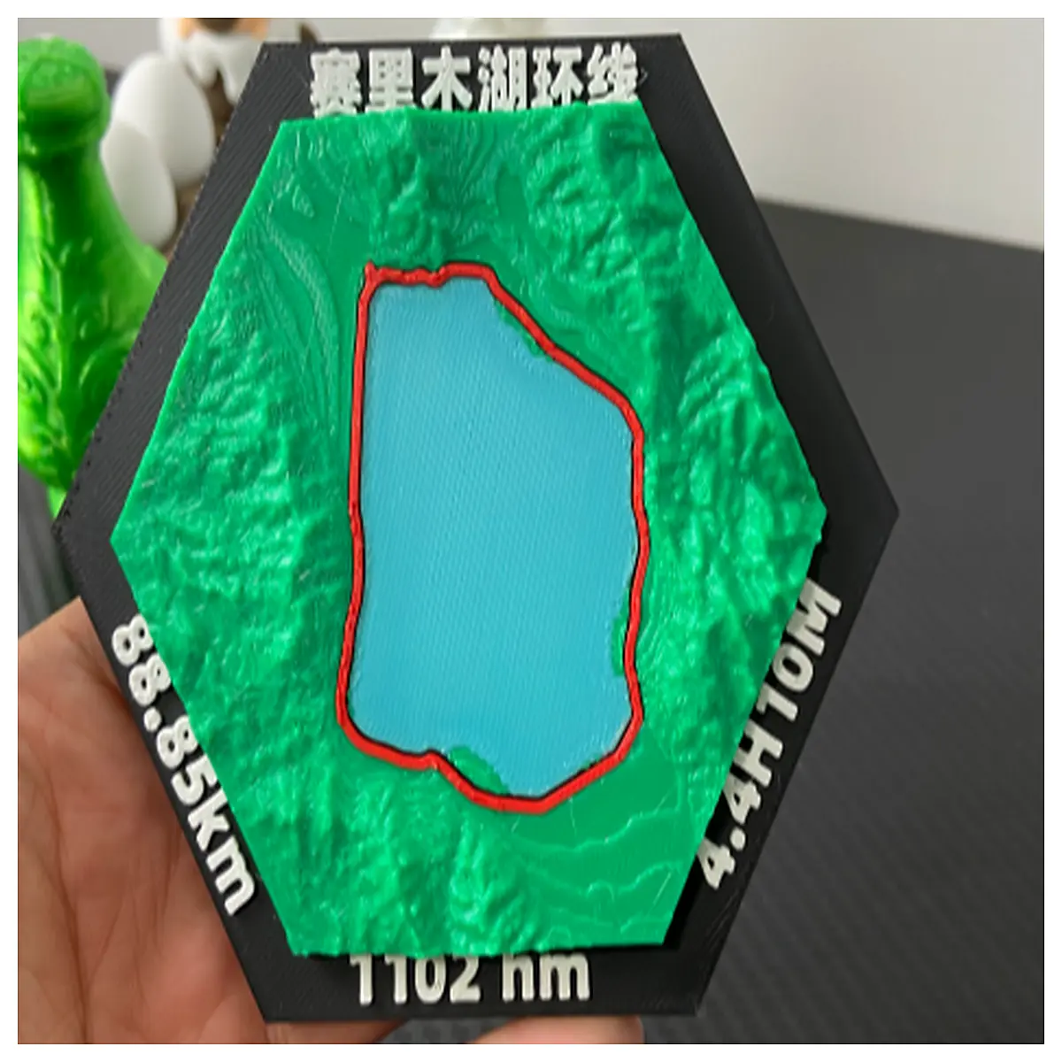 miniature hiking trail sayram lake xinjiang scenic spot desktop decoration travel souvenir gift