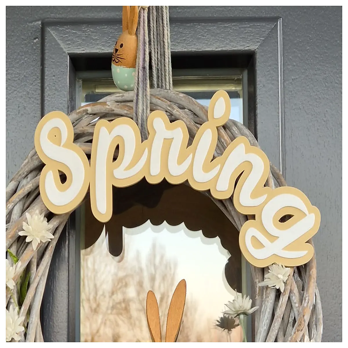 spring season two tone decorative alphabet letters for home decor wall art nursery baby room diy craft supplies