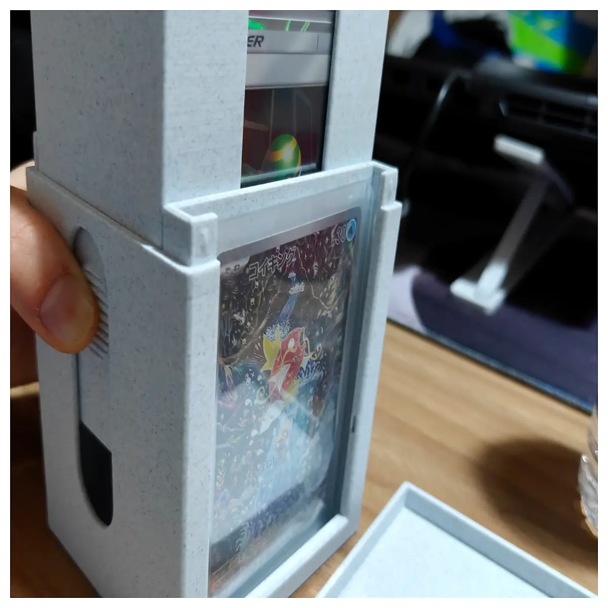 sliding card holder case for collectible cards expandable storage box for trading cards and manga comics