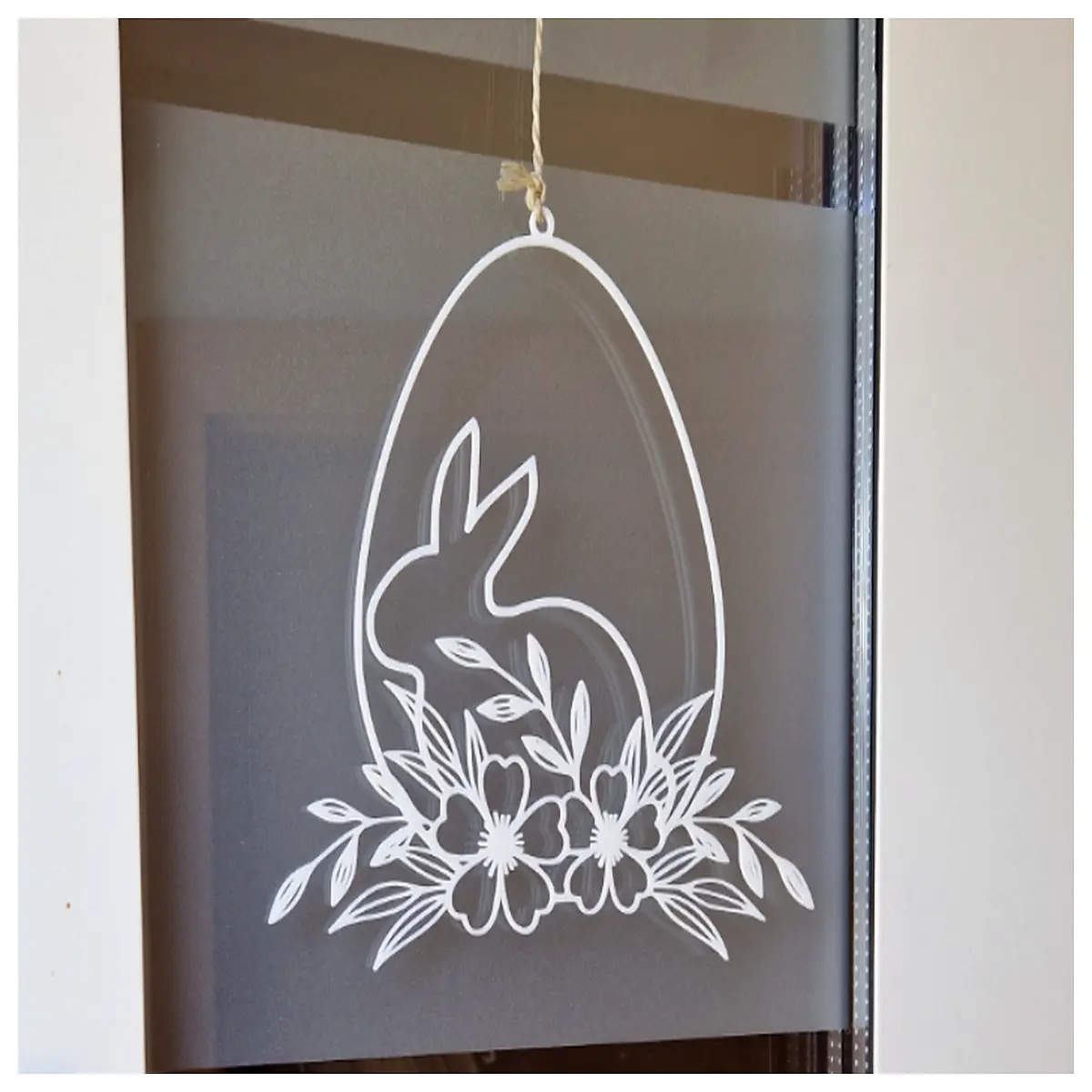 easter window clings vinyl decals spring bunny rabbit eggs pastel home decor festive holiday glass stickers