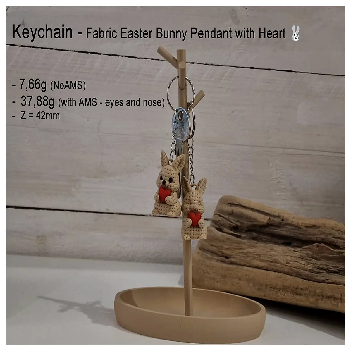 cute fabric bunny keychain with charm soft plush easter egg holder ring for bags spring holiday gift accessory