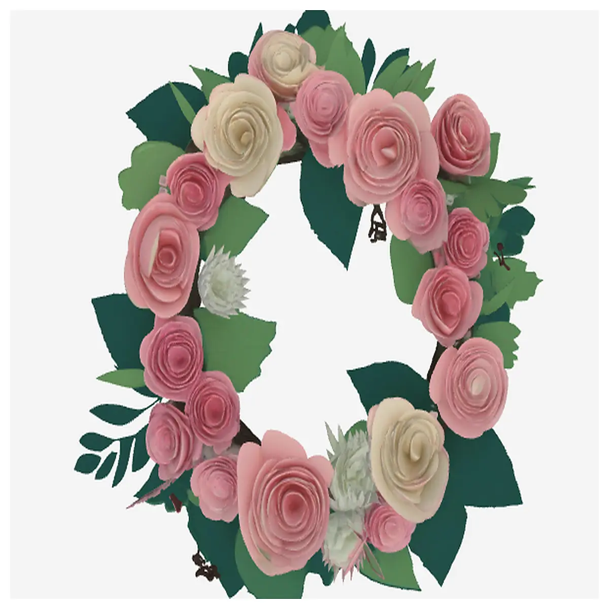 floral wreath for front door spring flower ring decoration artificial greenery hoop with roses and peonies garden party centerpiece