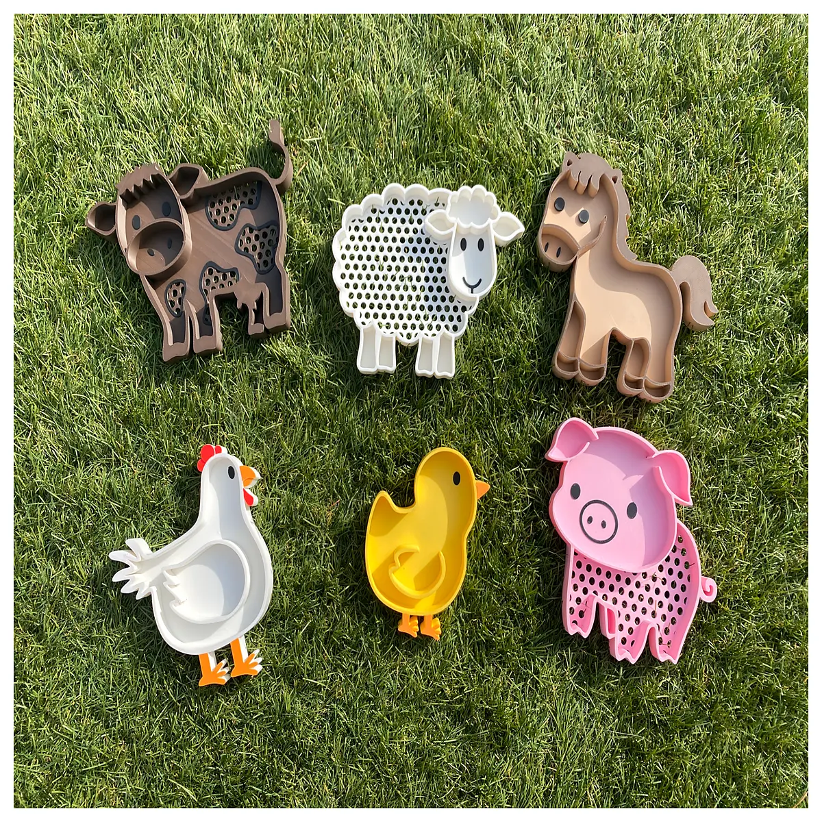 farm animal figurine molds for concrete resin casting supplies garden decoration diy kits