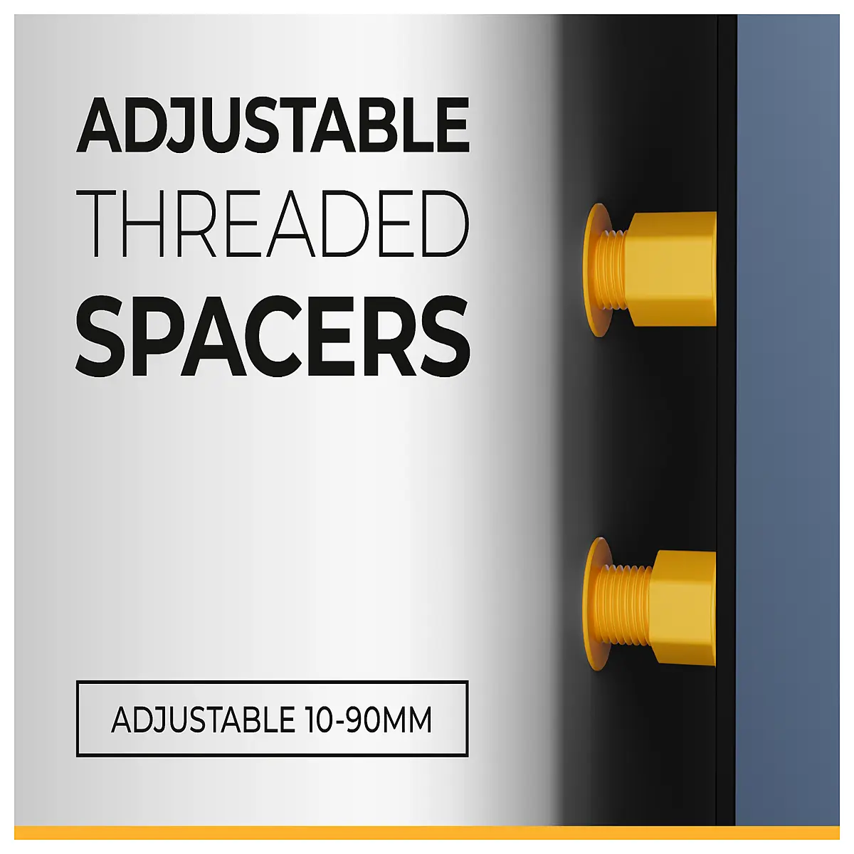 adjustable thread spacer washer 10 90mm range duty steel shims for automotive suspension engine mounting bolt gap filler