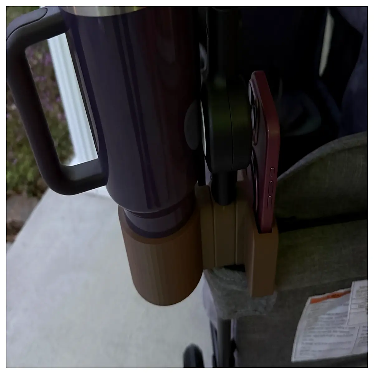 universal stroller cup holder for coffee mug phone mount clip for baby carriage pushchair hands organizer accessory