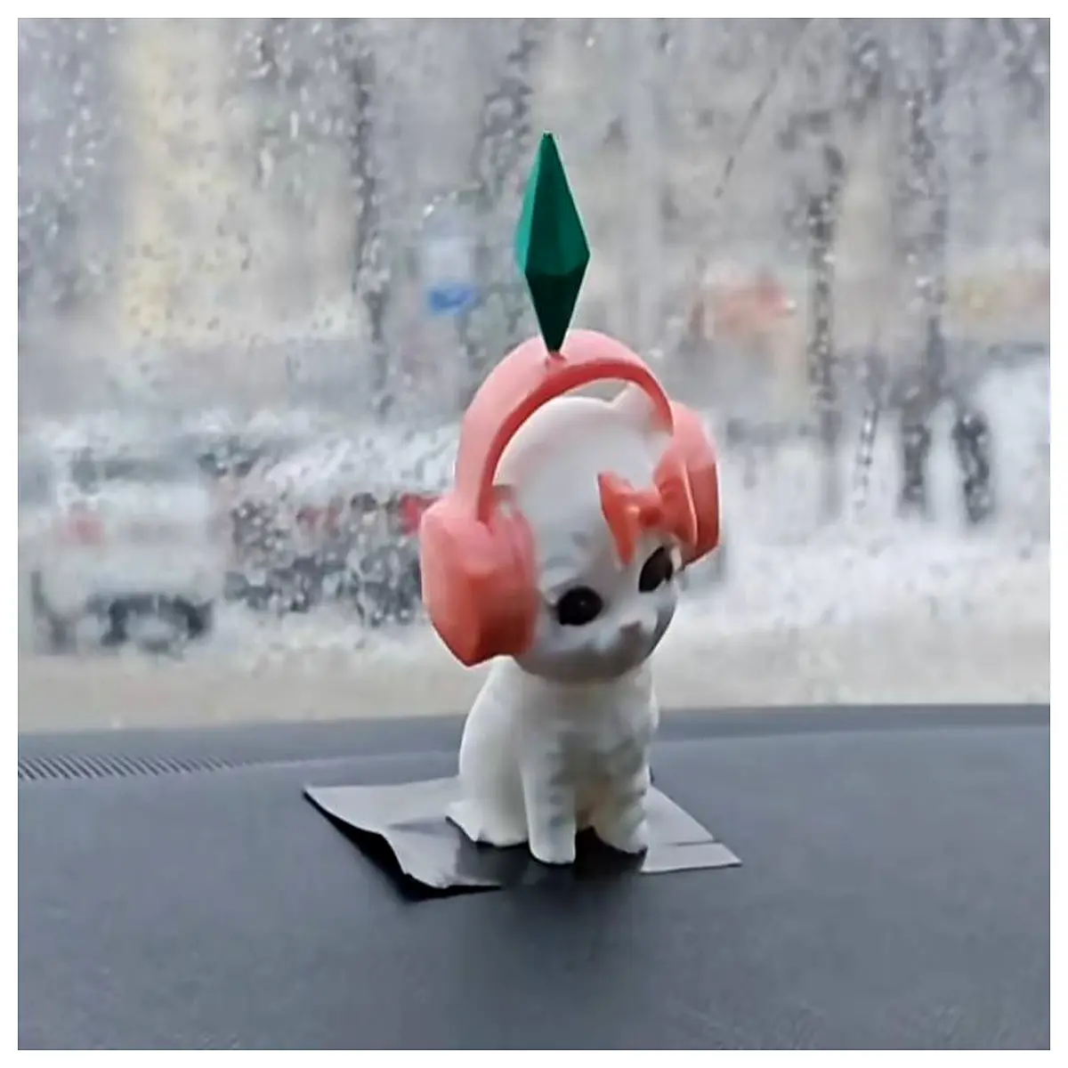 sims cat meme funny viral tiktok trend sticker for laptop phone case