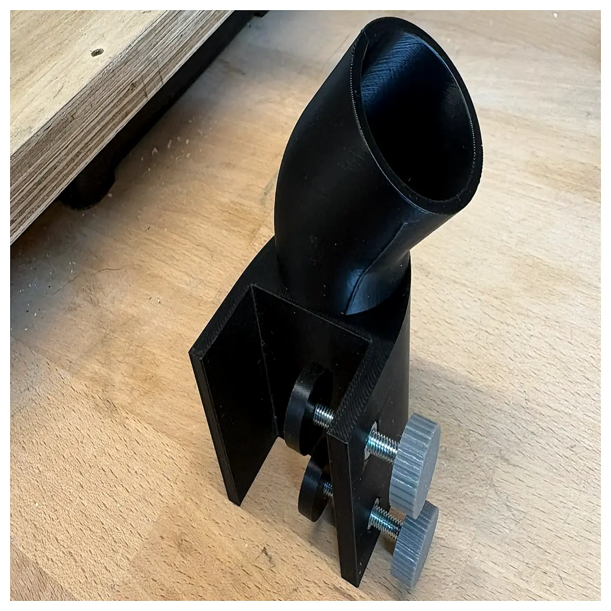 clamp on flexible hose holder bracket for workshop garage air compressor tubing organizer