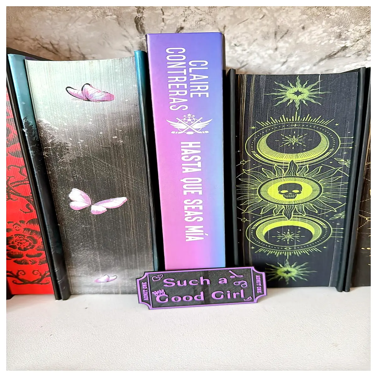 wooden bookshelf dividers with names decorative shelf markers for organization aesthetic reading nook accessories