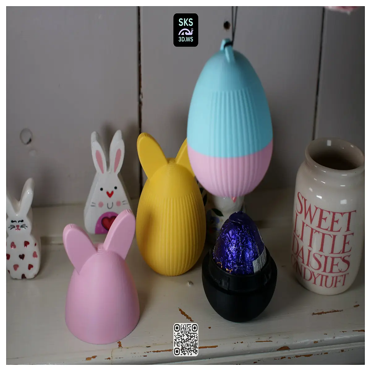 easter chocolate egg shaped storage box with hinged lid for candy and small gifts party favor container