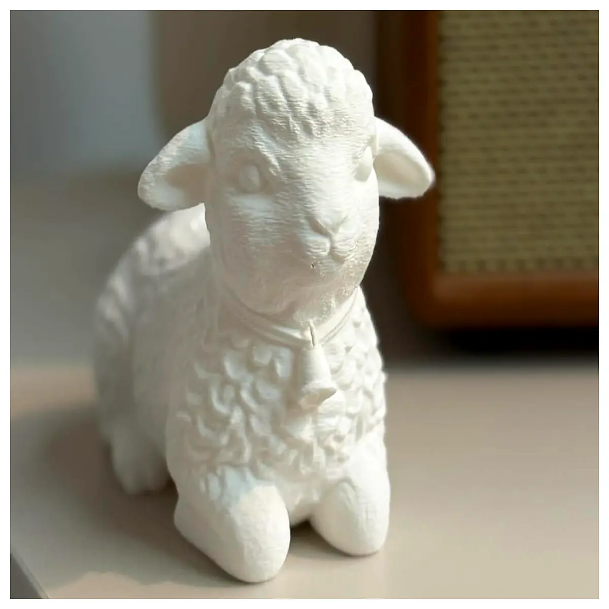 cute baby lamb plush toy for kids fluffy white stuffed animal easter basket stuffer decoration gift