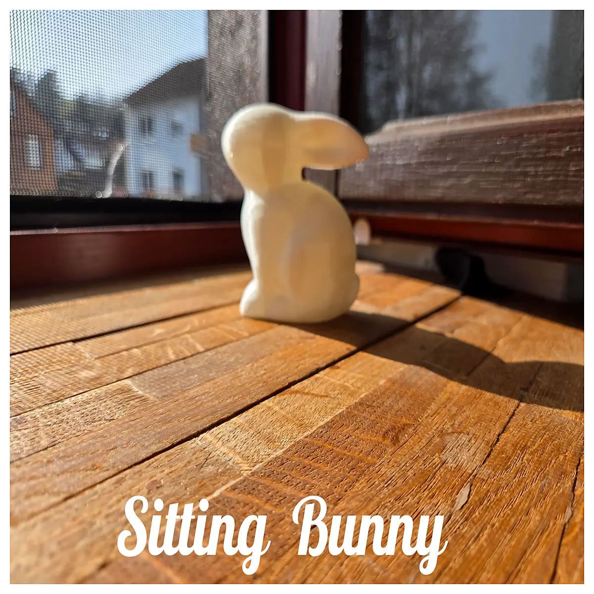 minimalist sitting easter bunny plush toy for home decor spring holiday table centerpiece cute animal figurine gift