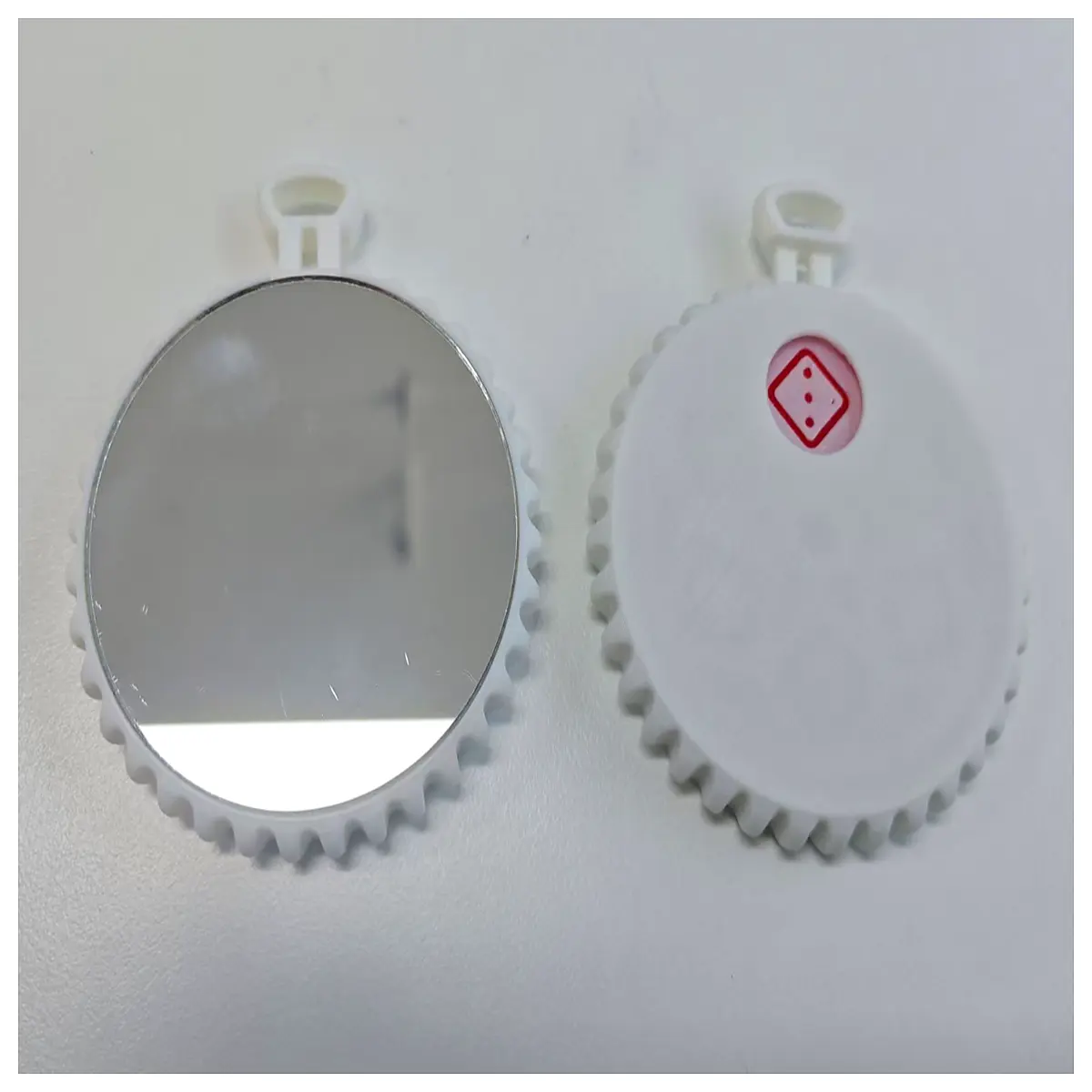 mini round vanity mirror with rotating base 360 degree swivel desktop makeup mirror for bedroom dresser