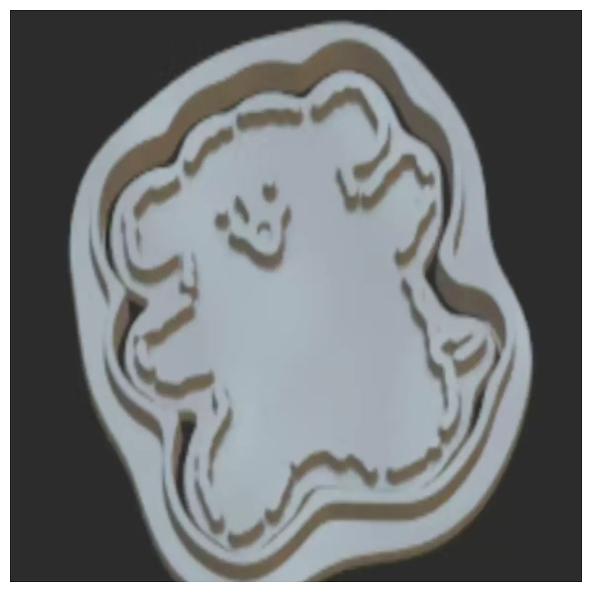 cute puppy dog shaped cookie cutter for baking biscuits silicone small white dog pastry stamp tool