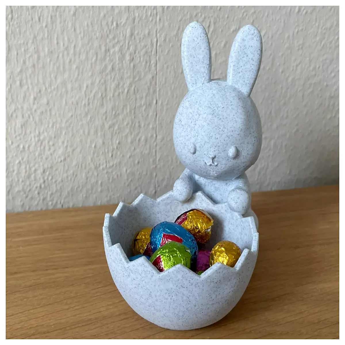 cute plastic easter bunny bowl for kids party favors candy container