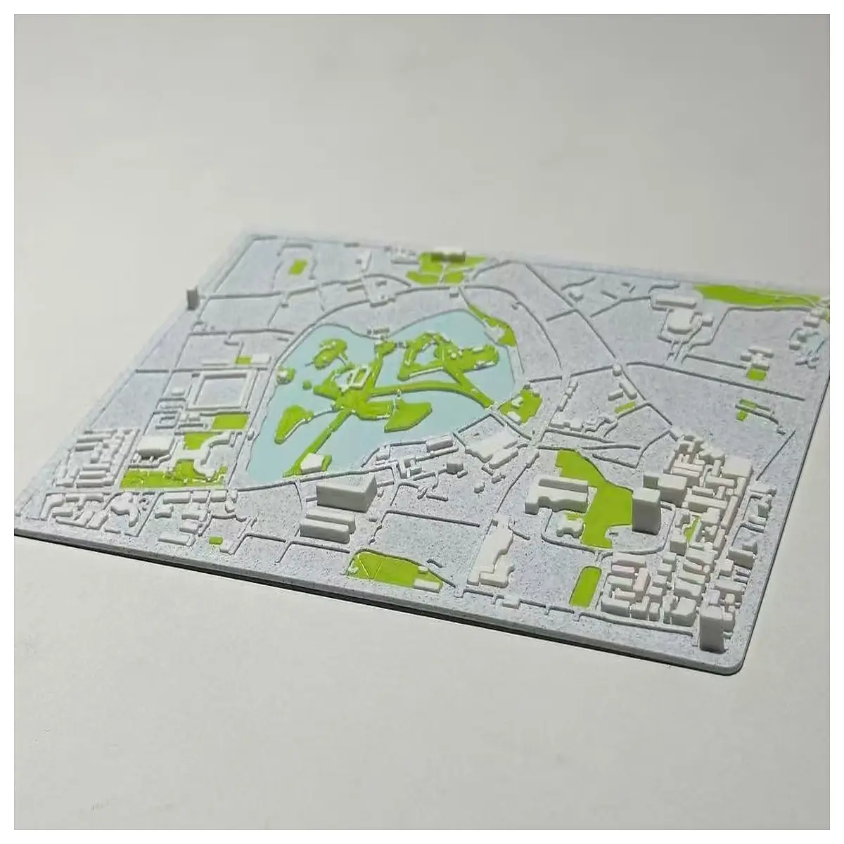 kunming green lake park city texture urban landscape diorama detailed scale for collectors