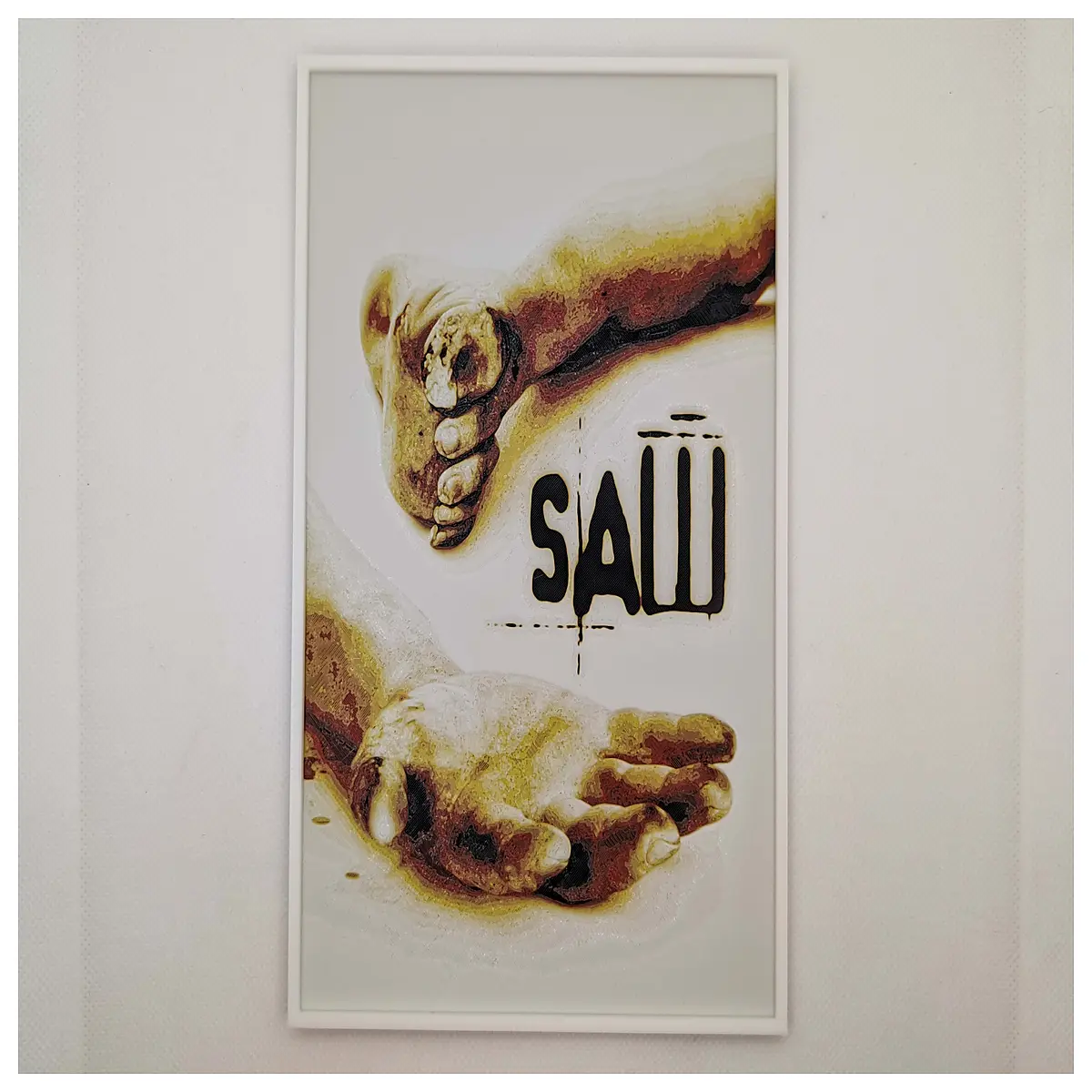 saw movie poster wall art horror decor 2004 jigsaw killer canvas print for bedroom gaming room