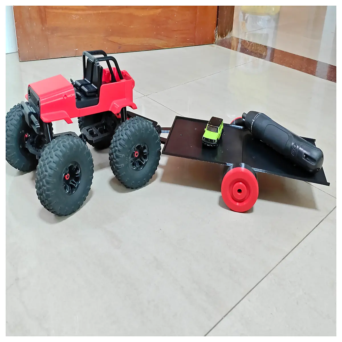 mini trailer toy for kids small pull behind wagon children s garden cart lightweight folding utility cart