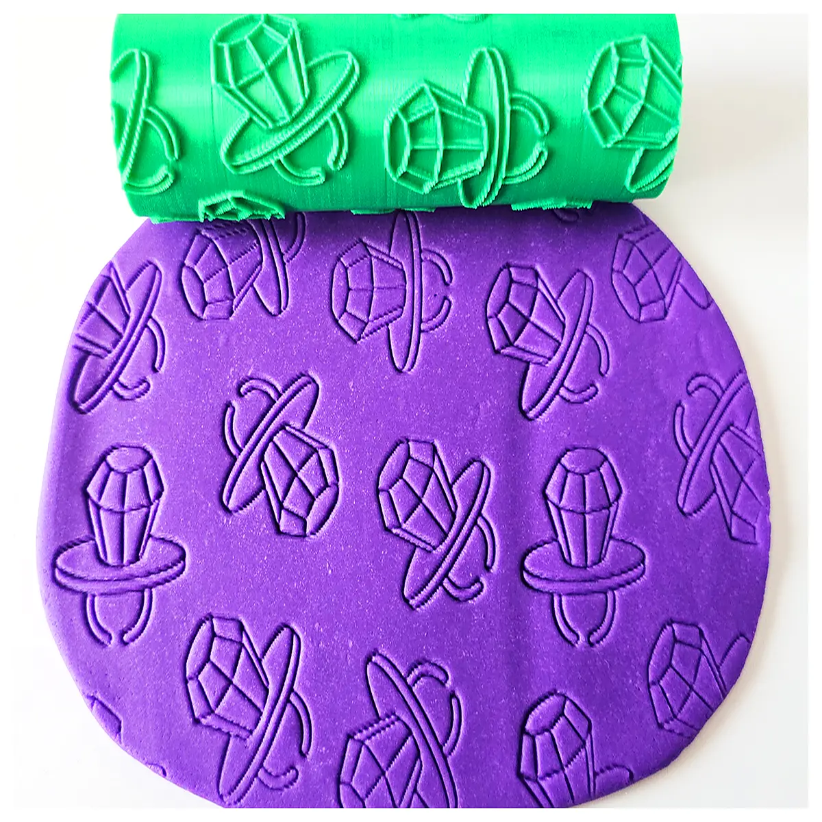 textured rolling pin candy molds silicone for fondant paste sugarcraft diy cake decorating tools