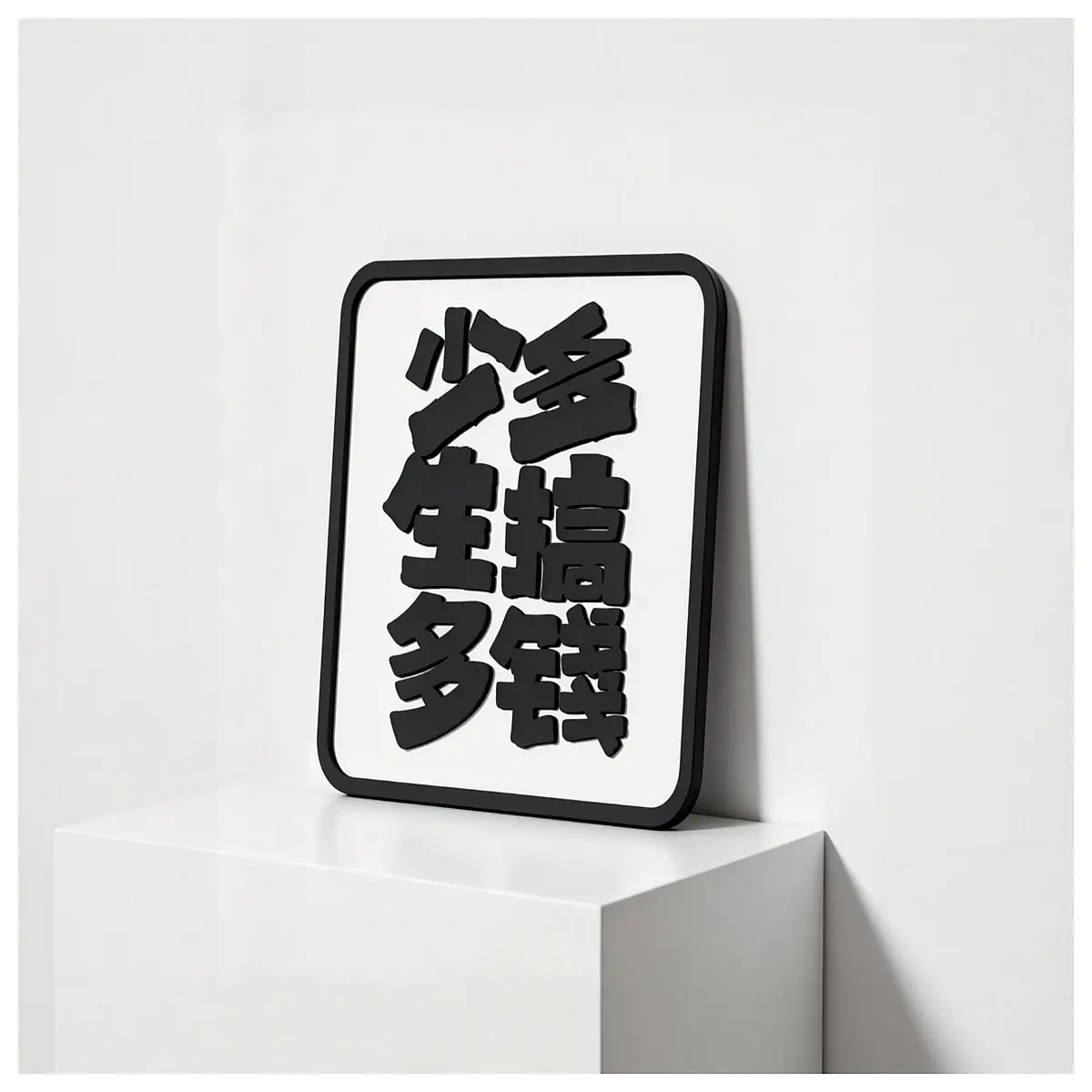 desk organizer funny stress relief coworkers motivational money success quote decor exam luck charm office desk accessories