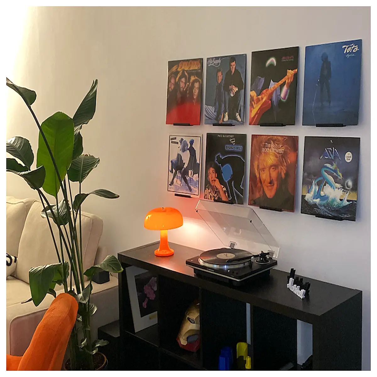 vinyl record storage shelf organizer for home decor