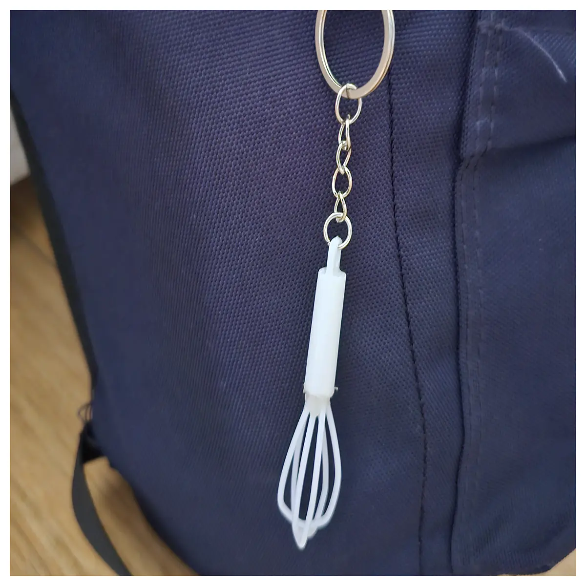 mini whisk keychain for kitchen portable egg beater charm baking tools gift chef accessory
