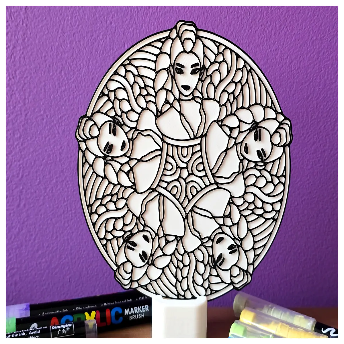 kpop lumina mandala coloring diy craft stress relief art therapy activity for teens adults