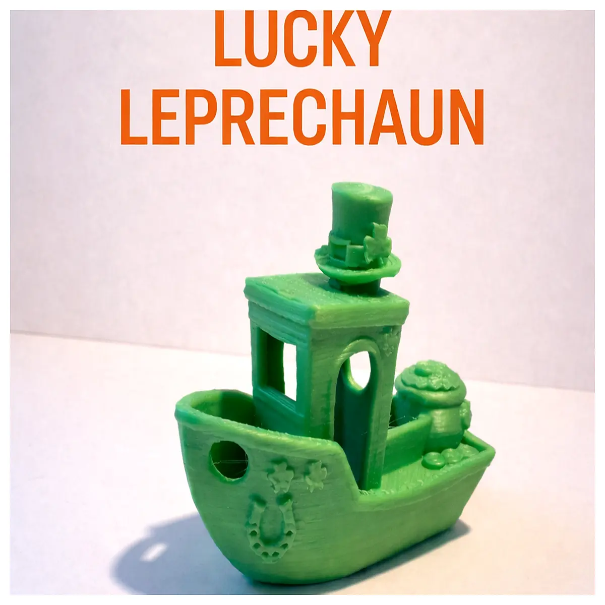 lucky leprechaun boat figurine shamrock ship decoration st patricks day party favor home shelf