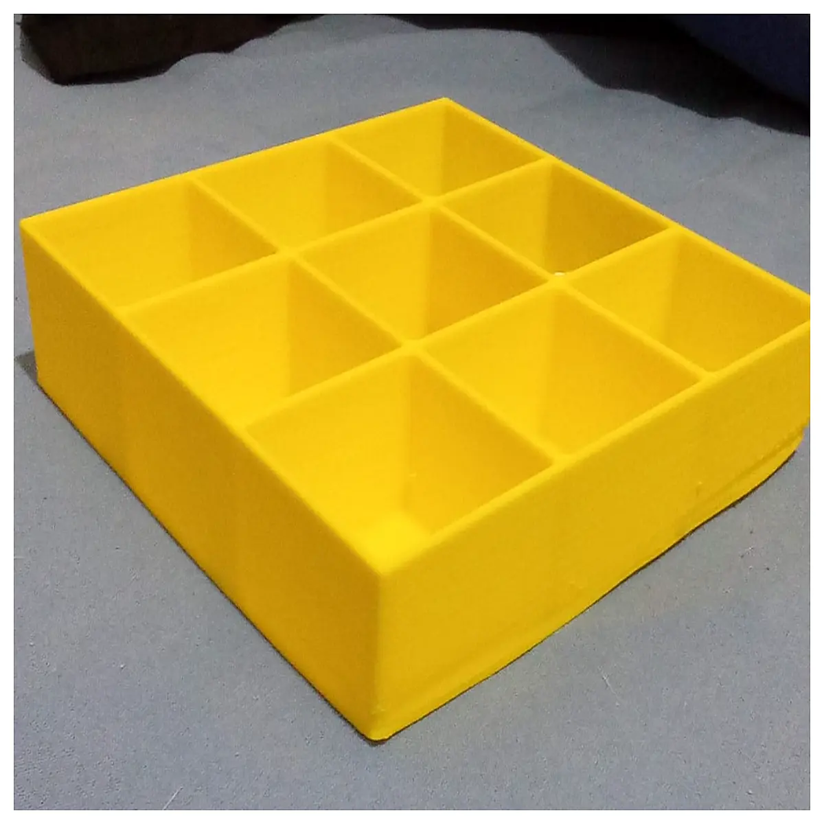 small plastic storage organizer box with 9 compartments for desk accessories makeup brushes beads crafting supplies desktop tidy container