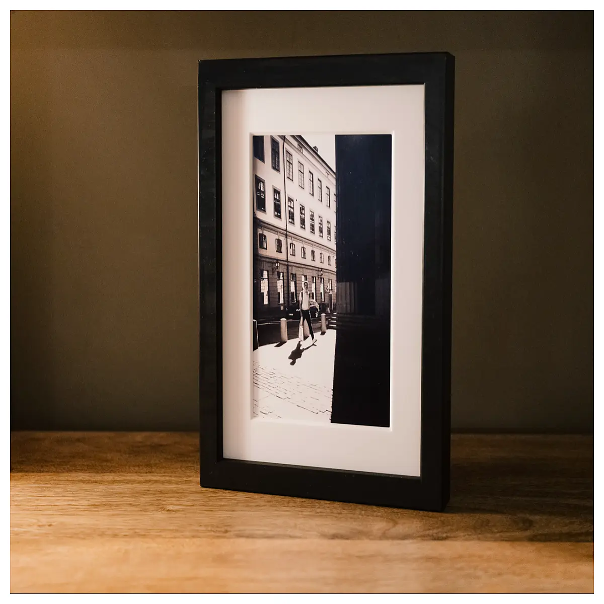 deep shadow box frame 4x6 inch black wood wall hanging photo for kids art