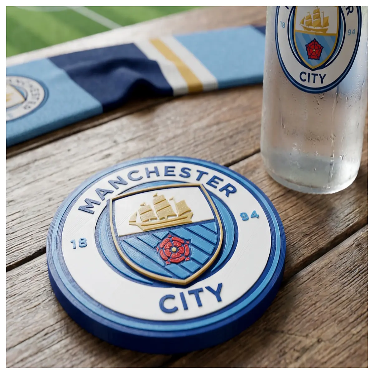 manchester city fc coasters wall art decor gift