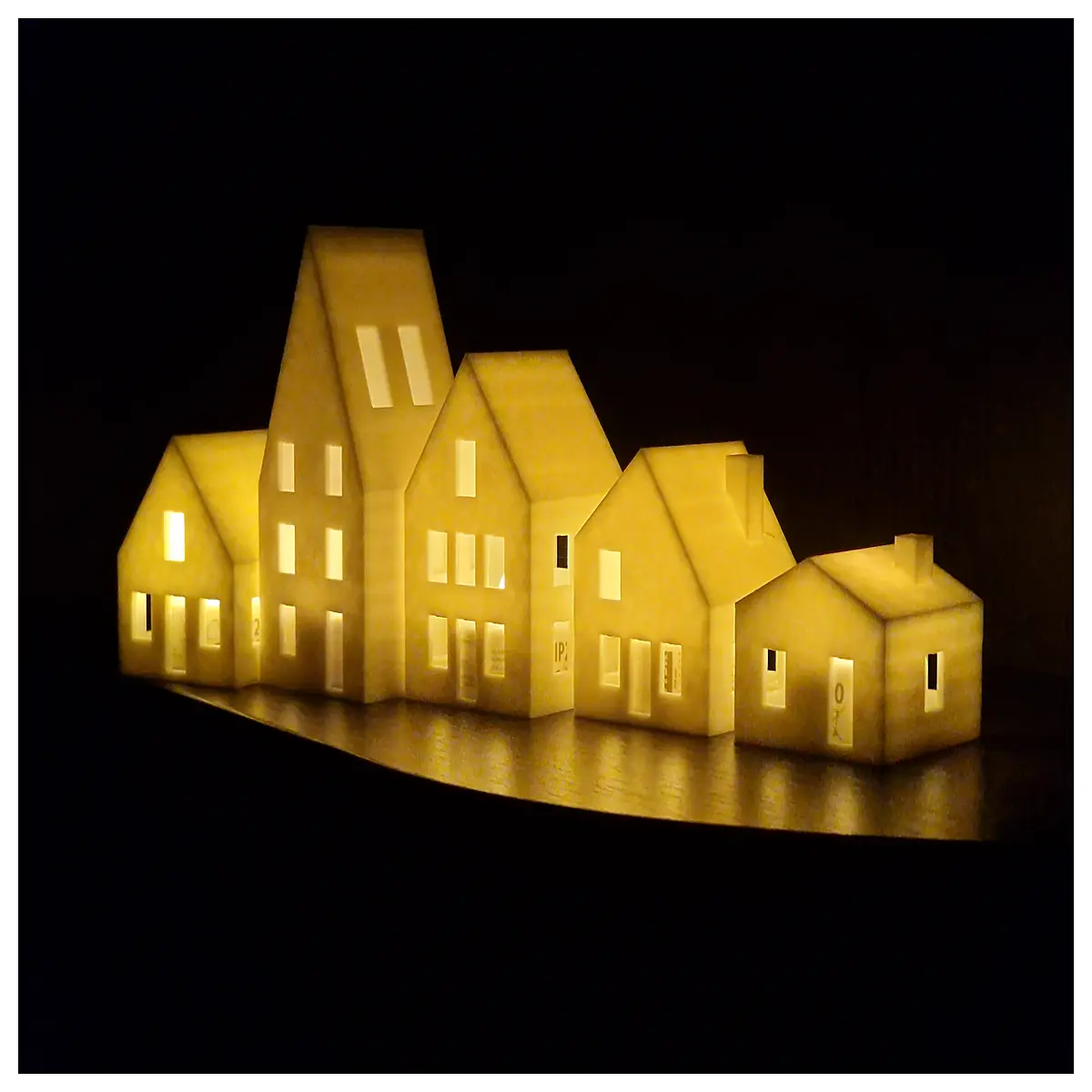 miniature village houses for candle warmer tiny diorama scenery decorative tea holder inserts