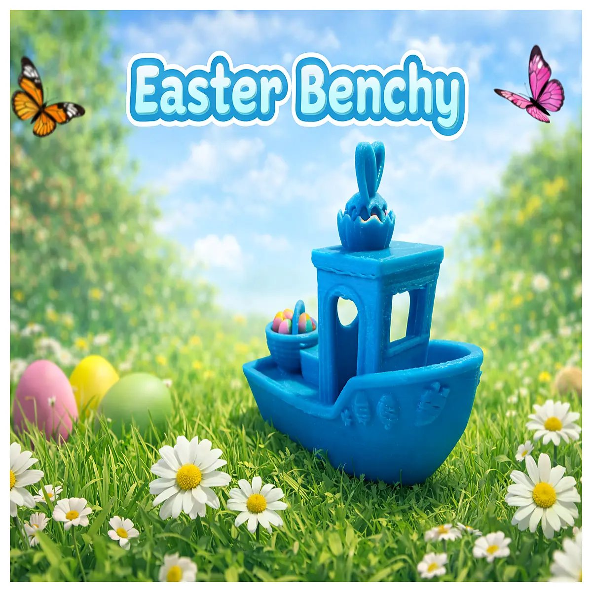 easter boat decoration spring mini ship for table centerpiece handmade boat with bunny and egg accents