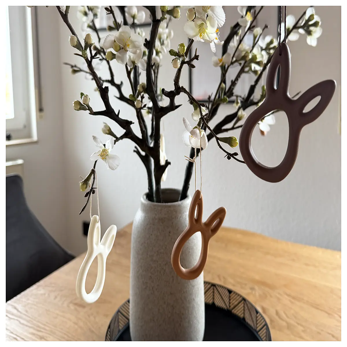 cute bunny easter decorations hanging ornaments for home spring party supply