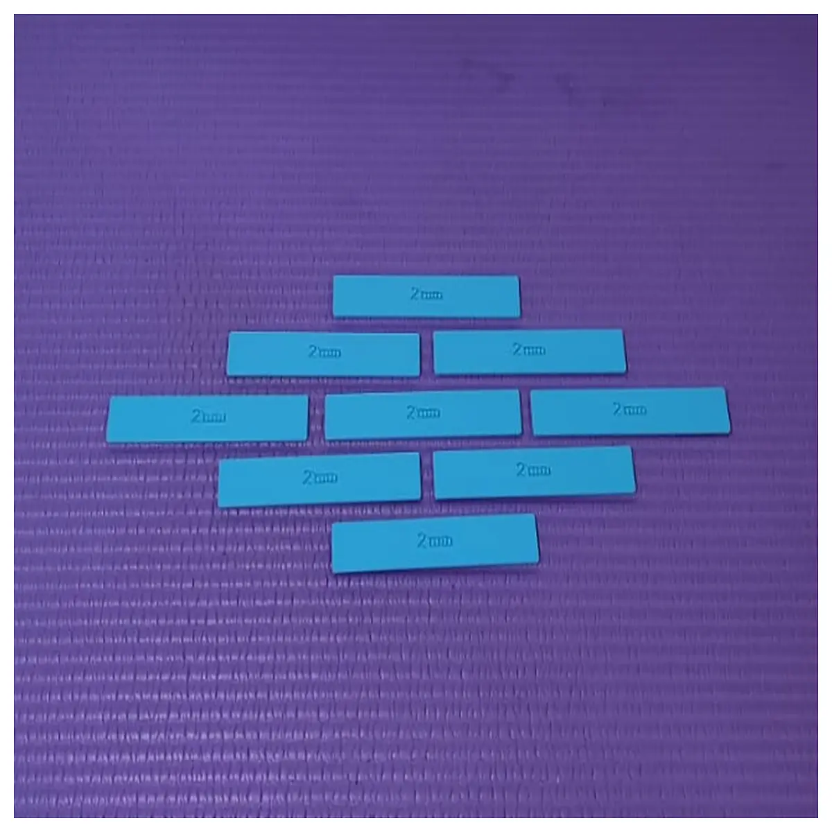2mm blue glass spacers for window glazing shims for tile installation and leveling blocks