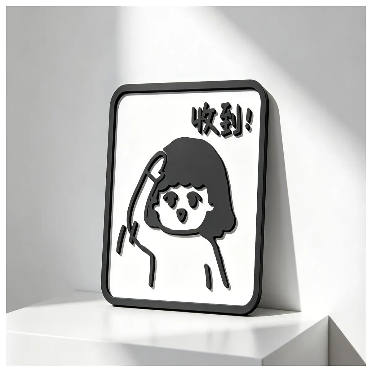 cute desk ornament for office worker good luck charm desktop decor motivational gift