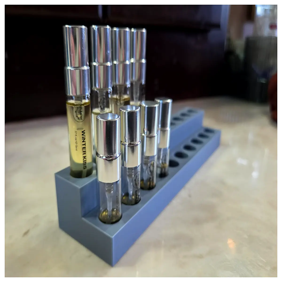 for perfume bottles retail shop counter organizer acrylic fragrance showcase