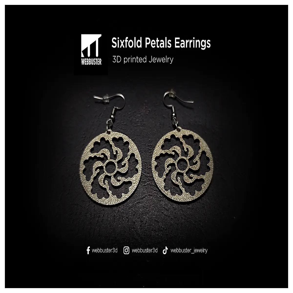 6 petal flower drop earrings for women gold silver dangle jewelry party wedding