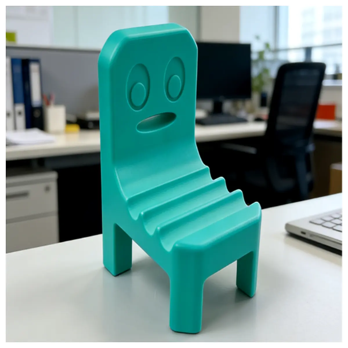funny face phone holder adjustable viewing angles desktop gadget for desk