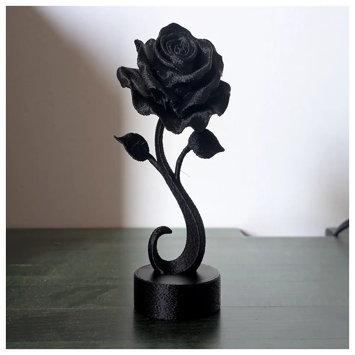 modern rose sculpture her home decor metal flower art anniversary present for wife elegant desk ornament