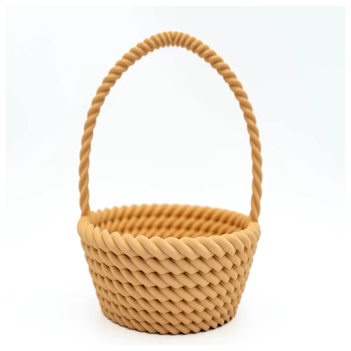 easter basket with handles wooden for kids egg hunt gift large capacity