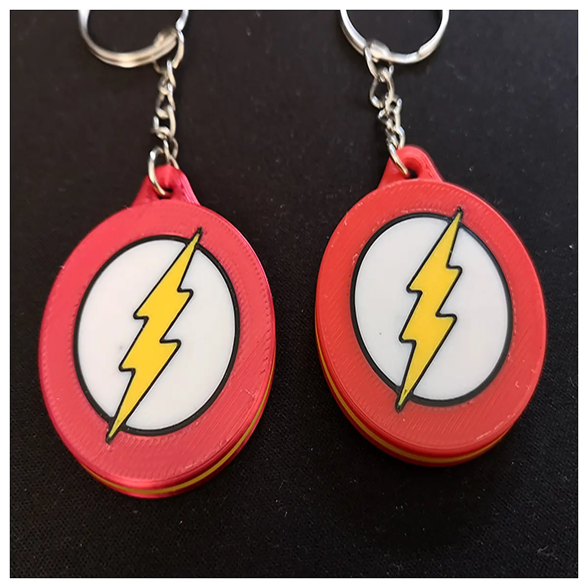 flash dc comics keychain metal superhero men boys
