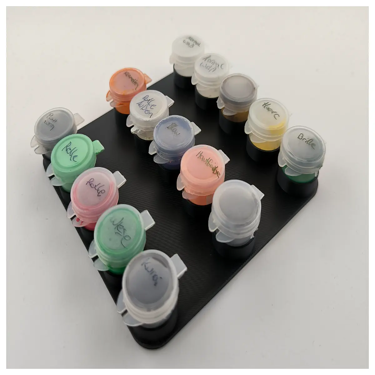 acrylic paint jar holder organizer 3x5 3x8 inch stackable storage for craft supplies