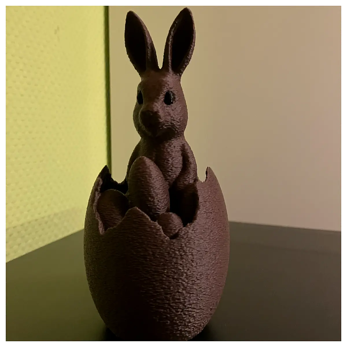 easter bunny chocolate egg dark brown hollow plastic surprise toy for kids holiday party favors