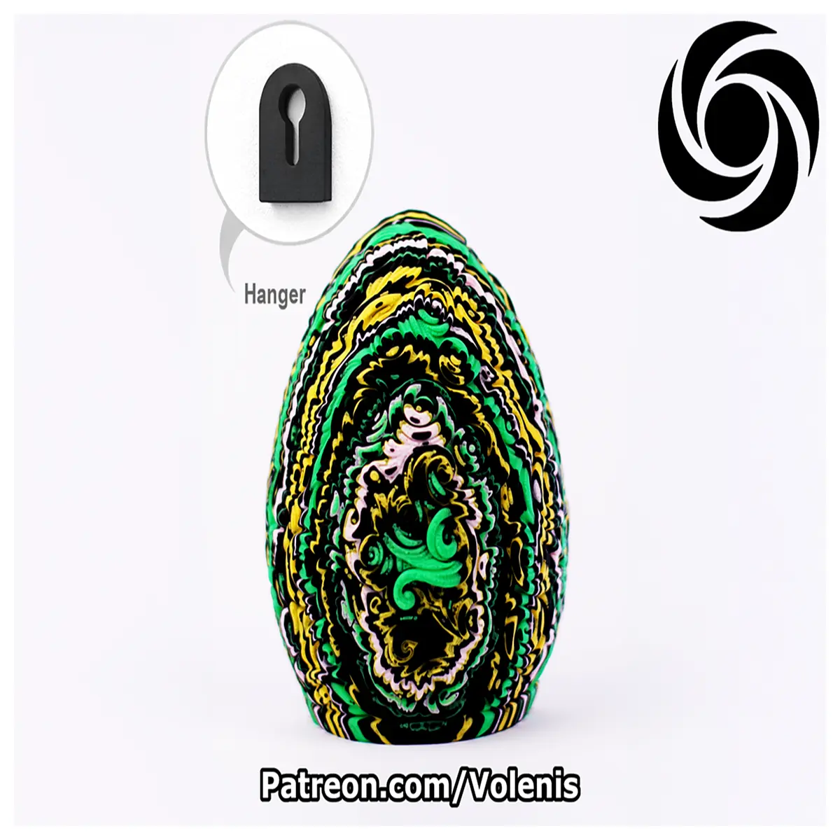layered easter egg wall decor hanging paper egg garland spring home decoration
