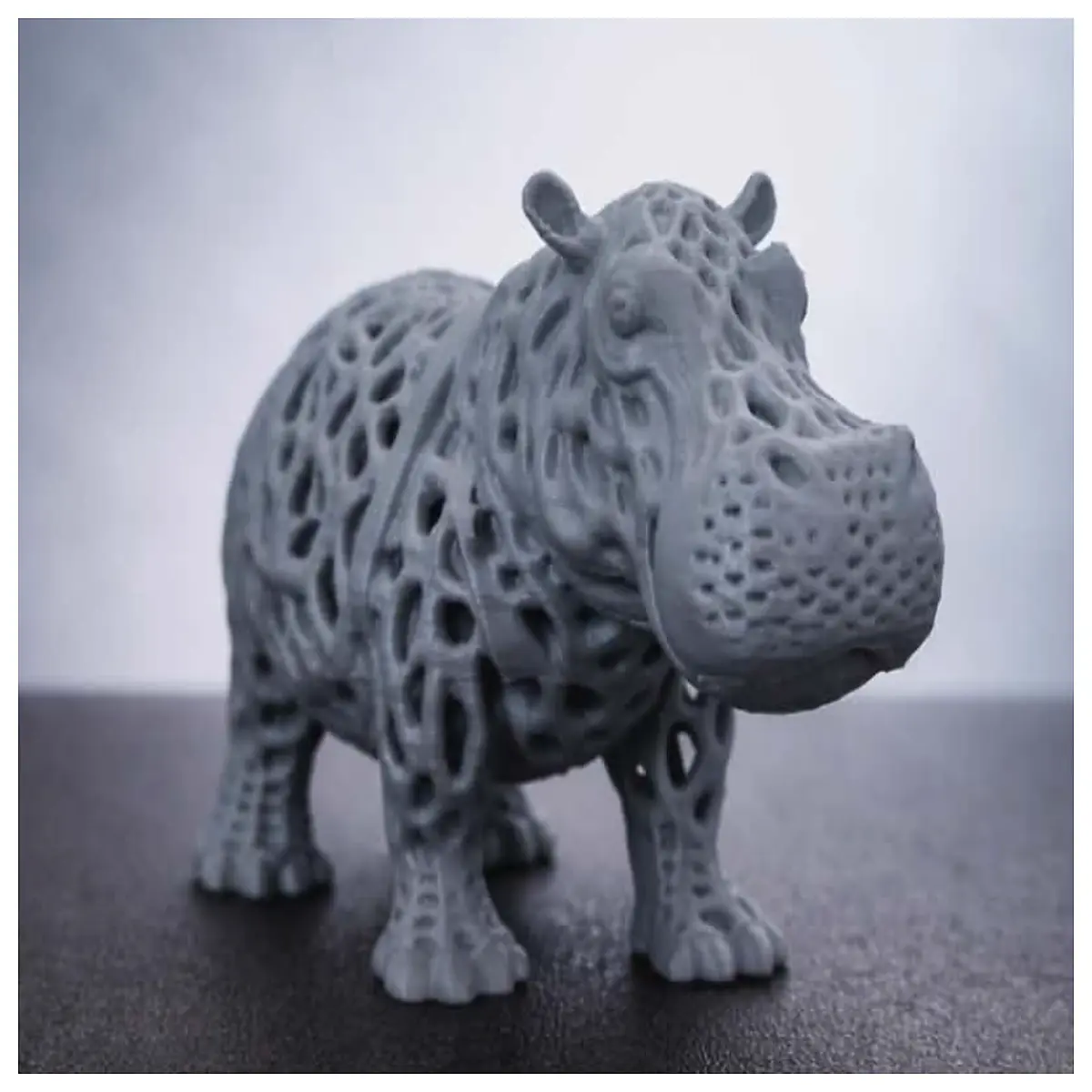 whimsical hippo wall art quirky animal sculpture for nursery decor modern home office desk figurine kids room